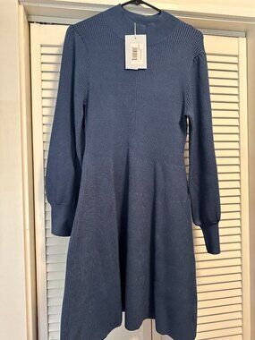 Hill House Slate Rib Knit Mariana Sweater Dress